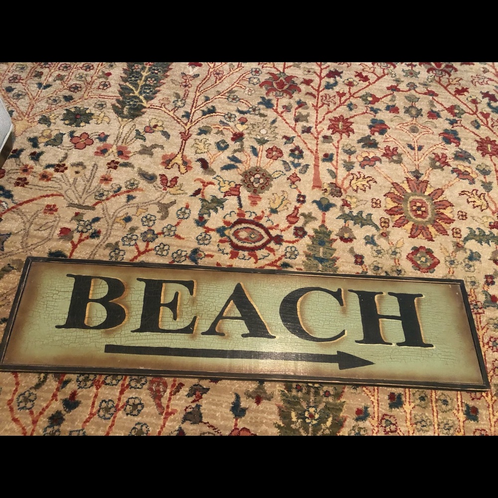 Beach Walk Sign